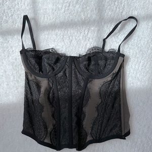 xs black urban outfitters corset